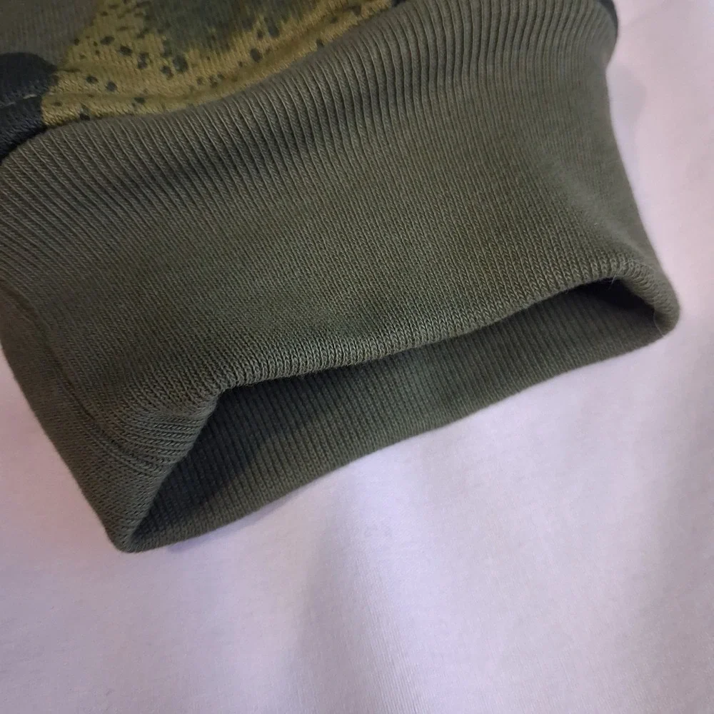 Tea‎ Collection Jacket Youth Size XL 12-14 Quilted Green Camouflage Fall Spring